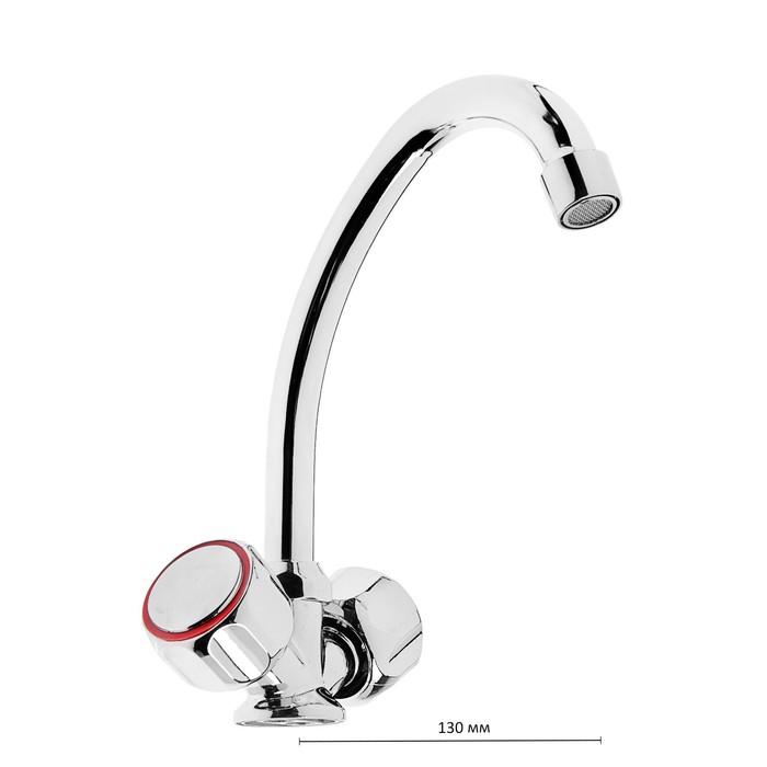 Смеситель для кухни Omega Н-3306, крепление под шпильку, керамические кран-буксы, хром
Смеситель для кухни Omega Н-3306, крепление под шпильку, керамические кран-буксы, хром