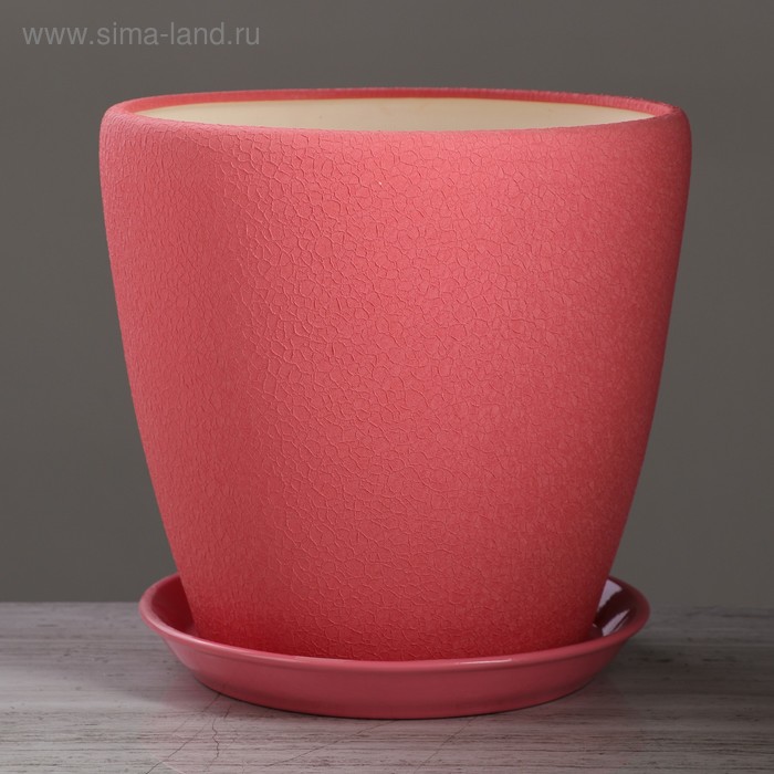 Горшок для цветов "Грация" шёлк, розовый, 10 л
Горшок для цветов "Грация" шёлк, розовый, 10 л