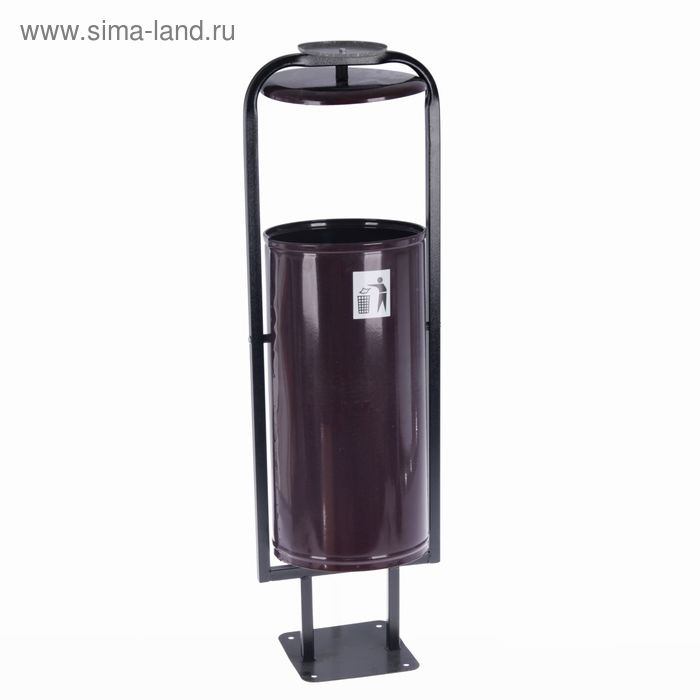 Урна для мусора «Сатурн», 28 л, цвет коричневый
Урна для мусора «Сатурн», 28 л, цвет коричневый