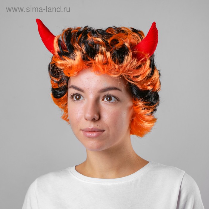 Карнавальный парик «Кудри и рога», 2 цвета, 80 г
Карнавальный парик «Кудри и рога», 2 цвета, 80 г
