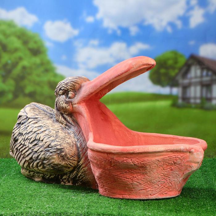 Фигурное кашпо "Пеликан", шамот, 85*36*44 см, 16 кг, 9 л
Фигурное кашпо "Пеликан", шамот, 85*36*44 см, 16 кг, 9 л