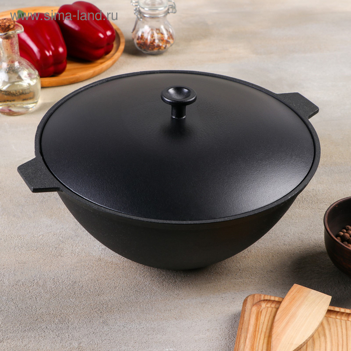 Котёл чугунный, 4 л, алюминиевая крышка, цвет чёрный
Котёл чугунный, 4 л, алюминиевая крышка, цвет чёрный