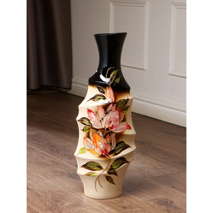 Ваза керамическая "Бриз", напольная, разноцветная, 53 см, авторская работа
Ваза керамическая "Бриз", напольная, разноцветная, 53 см, авторская работа