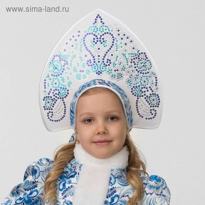 Кокошник детский «Голубые узоры»
Кокошник детский «Голубые узоры»