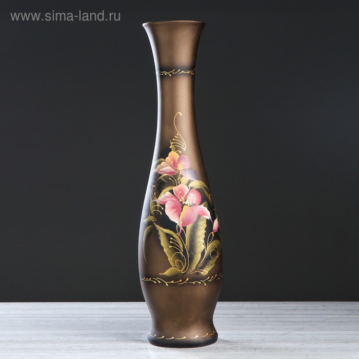 Ваза керамическая "Грация", напольная, акрил, цветы, коричневая, 70 см, микс
Ваза керамическая "Грация", напольная, акрил, цветы, коричневая, 70 см, микс