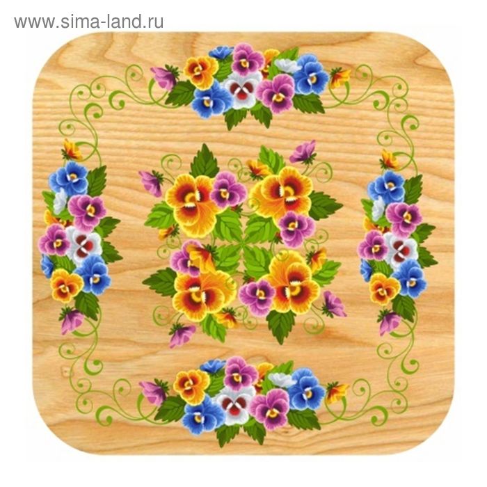 фото Табурет "классика" с уф печатью, натуральная сосна, вид 10 добропаровъ