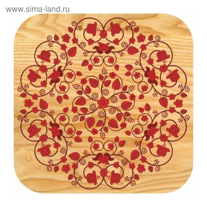 фото Табурет "классика" с уф печатью, натуральная сосна, вид 7 добропаровъ