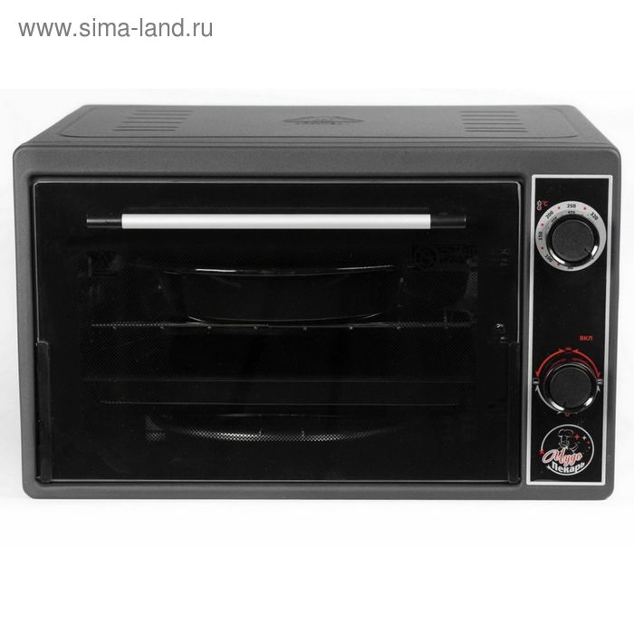 фото Мини-печь "чудо пекарь" эдб-0122, объем 39 л, черный