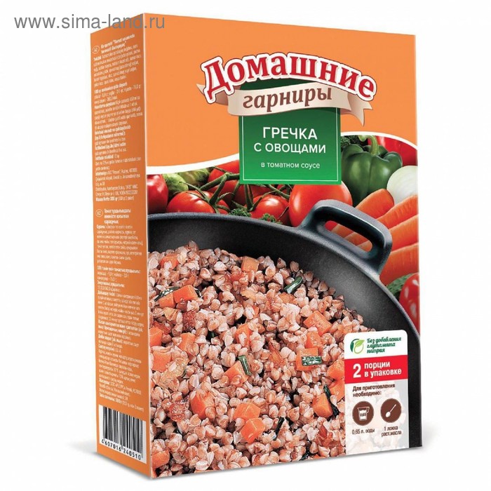 Гарнир домашний "Увелка" гречка с овощами 300 г
Гарнир домашний "Увелка" гречка с овощами 300 г