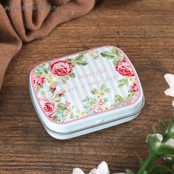 Шкатулка металл "Шебби-шик" МИКС 1,5х6х5 см
Шкатулка металл "Шебби-шик" МИКС 1,5х6х5 см