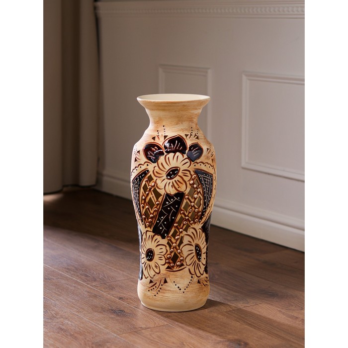 Ваза керамическая "Весна", напольная, ажур, сквозная резка, 58 см
Ваза керамическая "Весна", напольная, ажур, сквозная резка, 58 см