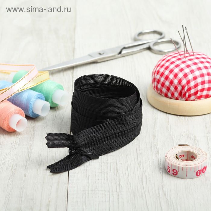 Молния потайная, №3, неразъёмная, 60 см, цвет чёрный
Молния потайная, №3, неразъёмная, 60 см, цвет чёрный