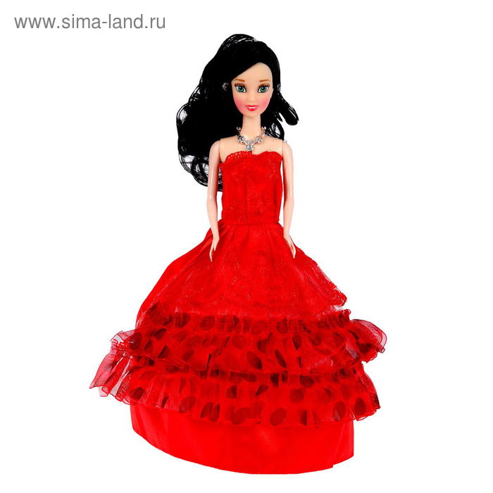 фото Кукла-модель «олеся» в бальном платье, микс