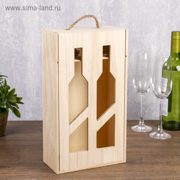 Шкатулка дерево под роспись под 2 бутылки "Винные бутылки" 35х19,5х10 см
Шкатулка дерево под роспись под 2 бутылки "Винные бутылки" 35х19,5х10 см