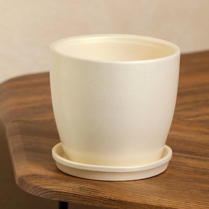 Горшок для цветов "Осень", перламутр, бежевый, керамика, 1 л
Горшок для цветов "Осень", перламутр, бежевый, керамика, 1 л