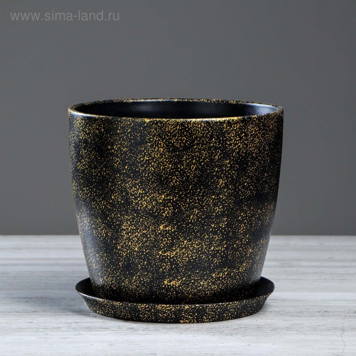 Горшок для цветов "Осень", под мрамор, чёрный, керамика, 5 л
Горшок для цветов "Осень", под мрамор, чёрный, керамика, 5 л