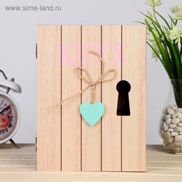 Ключница дерево двойная "Ключи от сердца" 24х18х5 см
Ключница дерево двойная "Ключи от сердца" 24х18х5 см