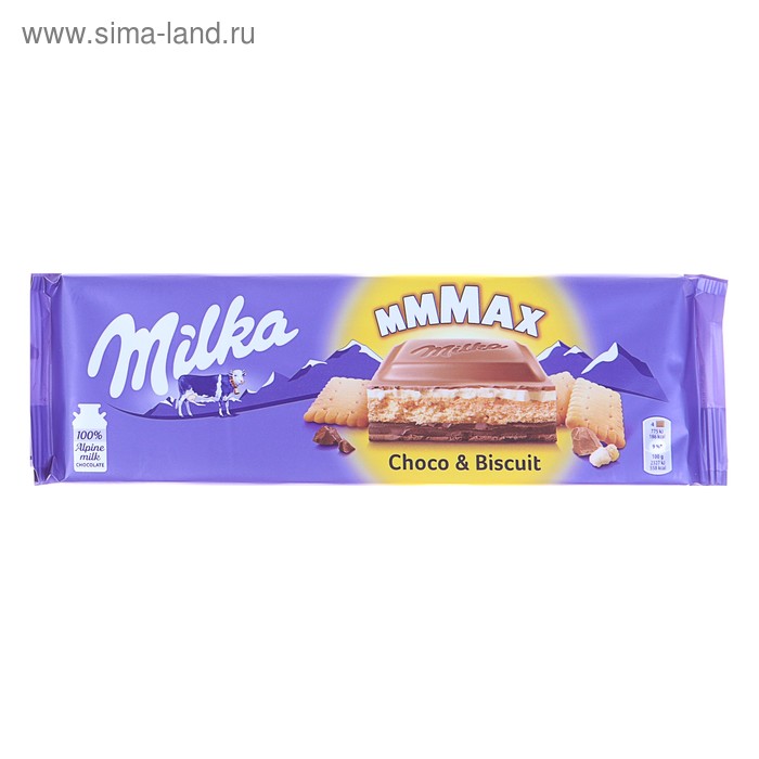 Шоколад Milka Choco Biscuit, 300 г
Шоколад Milka Choco Biscuit, 300 г