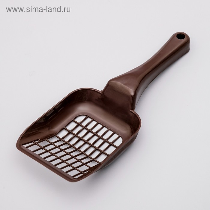 Совок для кошачьего туалета, шоколадный
Совок для кошачьего туалета, шоколадный