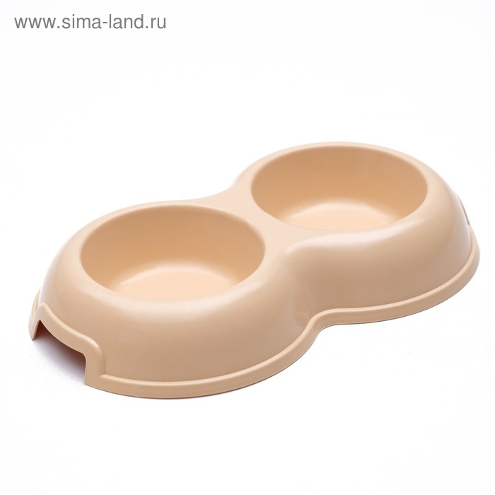 Миска для кошек двойная, бежевая, 0.2 л
Миска для кошек двойная, бежевая, 0.2 л