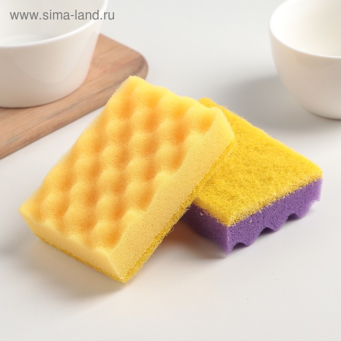 Набор губок кухонных GRIFON, 9,5×6,5×2,8 см, 2 шт, цвет МИКС
Набор губок кухонных GRIFON, 9,5×6,5×2,8 см, 2 шт, цвет МИКС