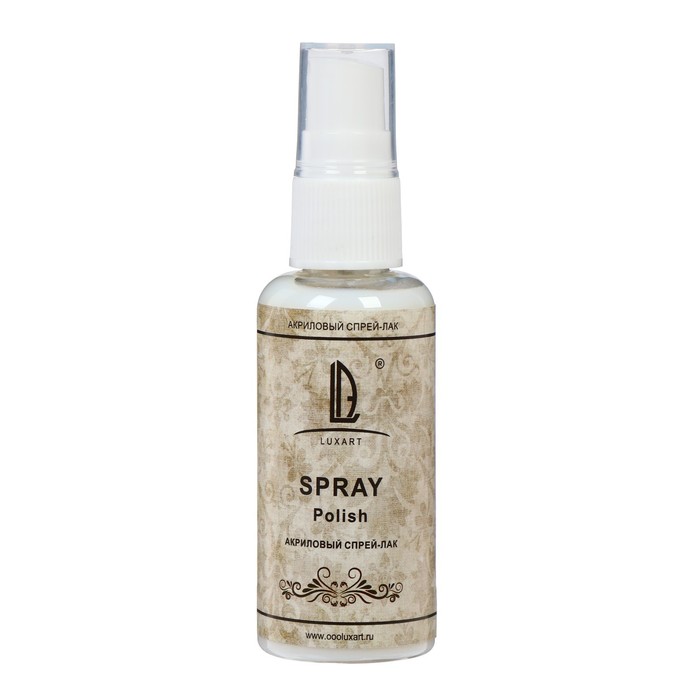 Лак полиуретановый (спрей) LUXART LuxSpray, глянцевый, 50 мл, не липкий, водная основа, финишный
Лак полиуретановый (спрей) LUXART LuxSpray, глянцевый, 50 мл, не липкий, водная основа, финишный