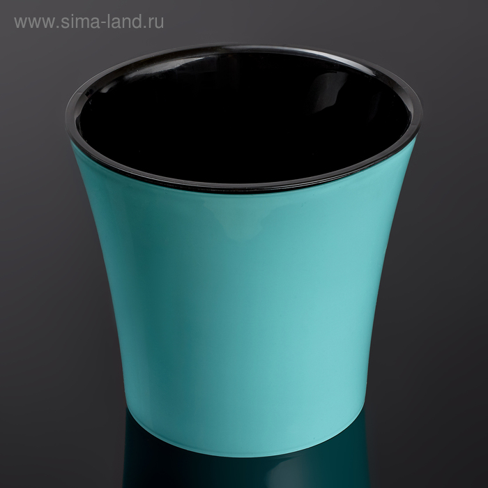 Кашпо со вставкой «Арте», 2 л, цвет мятно-чёрный
Кашпо со вставкой «Арте», 2 л, цвет мятно-чёрный