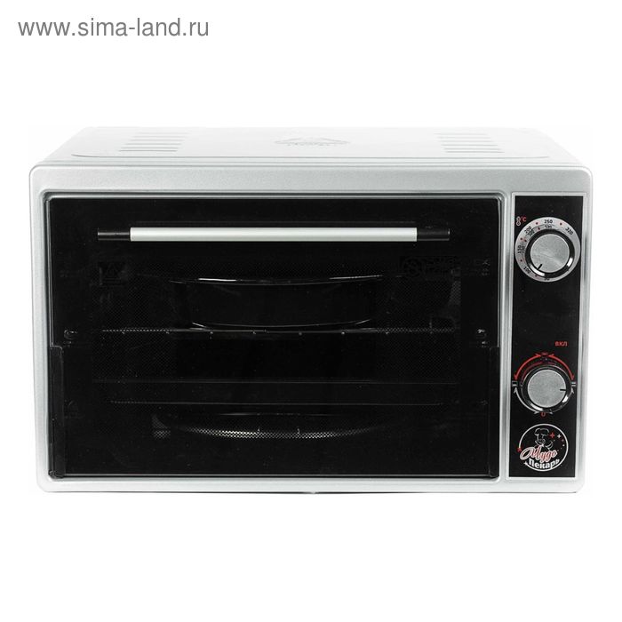 фото Мини-печь "чудо пекарь" эдб-0124, 1500 вт, 39 л, таймер+гриль, серебристый