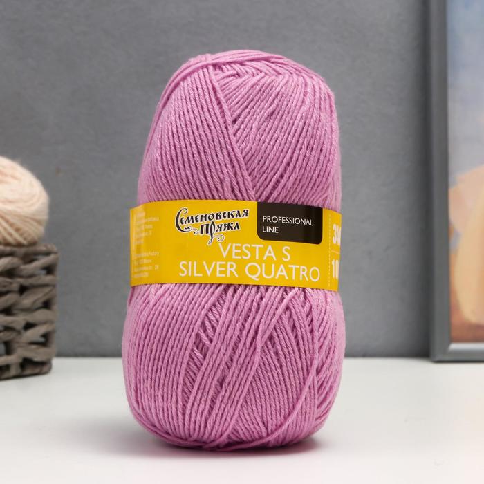 Пряжа Vesta S silver quatro 30% имп.шерсть, 70% акрил 340м/100гр (70220 астра_v2)
Пряжа Vesta S silver quatro 30% имп.шерсть, 70% акрил 340м/100гр (70220 астра_v2)