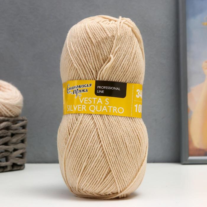 Пряжа Vesta S silver quatro 30% имп.шерсть, 70% акрил 340м/100гр (70671 крем_v2)
Пряжа Vesta S silver quatro 30% имп.шерсть, 70% акрил 340м/100гр (70671 крем_v2)