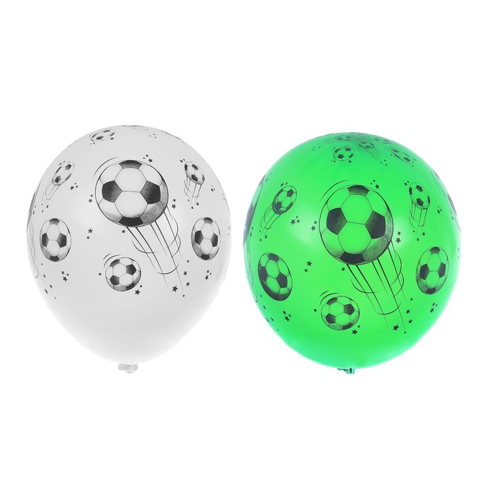 фото Шар латексный 14" «футбольный мяч», шелкография, пастель, набор 25 шт., цвета микс belbal