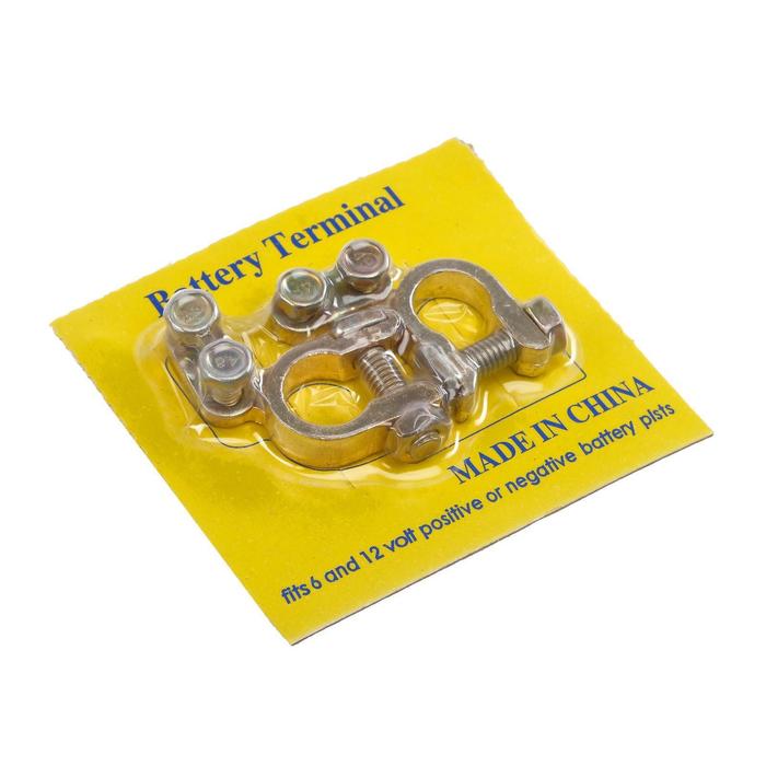 Клемма АКБ универсальная, набор 2 шт, К-002
Клемма АКБ универсальная, набор 2 шт, К-002