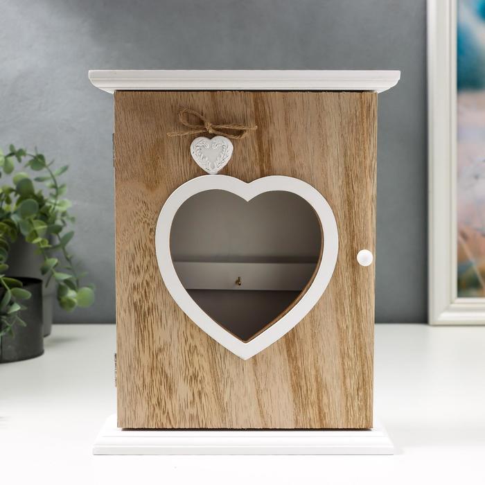 Ключница дерево "Дом с сердечком" 21х26х7 см
Ключница дерево "Дом с сердечком" 21х26х7 см