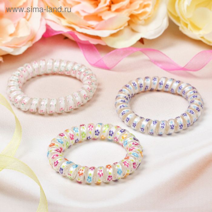 Резинка для волос "Пружинка" (набор 3 шт) цветок, микс
Резинка для волос "Пружинка" (набор 3 шт) цветок, микс