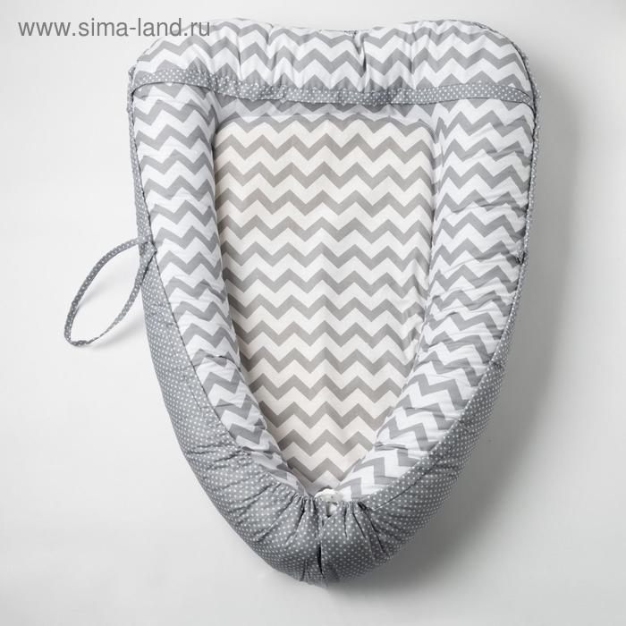 Гнездышко-кокон для малыша «Комфорт», размер 100х72 см, цвет серый/белый
Гнездышко-кокон для малыша «Комфорт», размер 100х72 см, цвет серый/белый