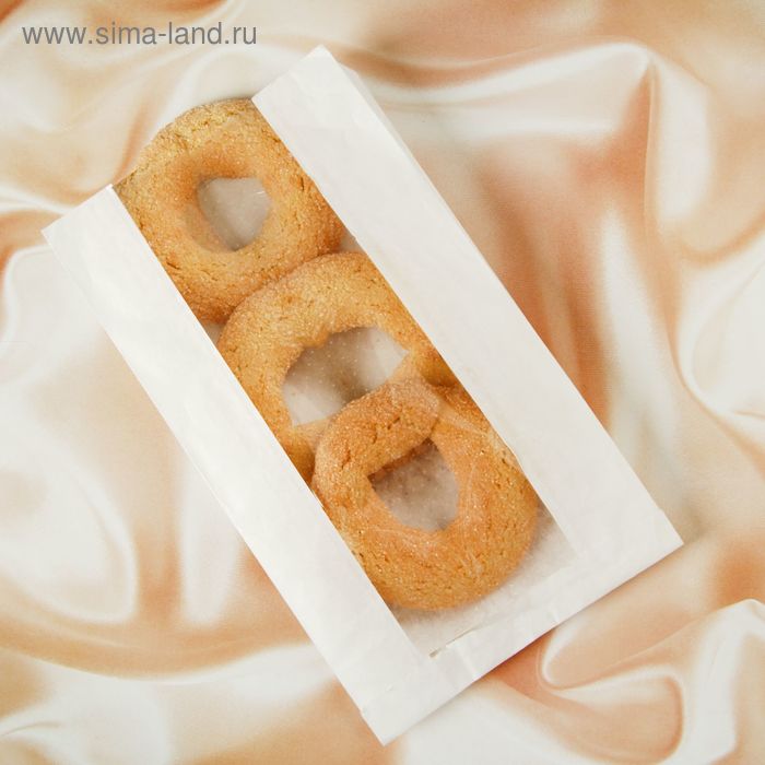 Пакет бумажный фасовочный, белый, с окном, V-образное дно 14(6) х 6 х 25 см
Пакет бумажный фасовочный, белый, с окном, V-образное дно 14(6) х 6 х 25 см