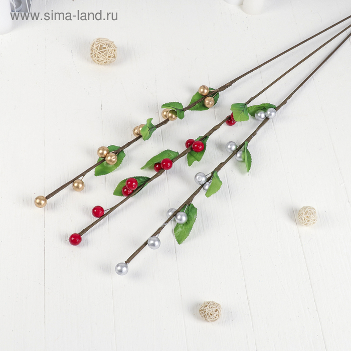 фото Декор тинги 90 см шарик d-2 см (цена за 1шт) микс