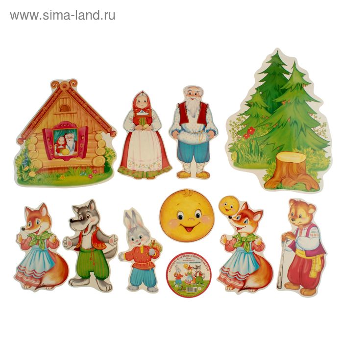 Плакаты "Герои сказки Колобок" 10 шт, А4
Плакаты "Герои сказки Колобок" 10 шт, А4