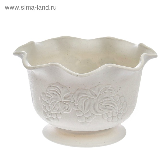 Вазон Viola, 2,7 л, d=22,3 см, цвет белая глина
Вазон Viola, 2,7 л, d=22,3 см, цвет белая глина