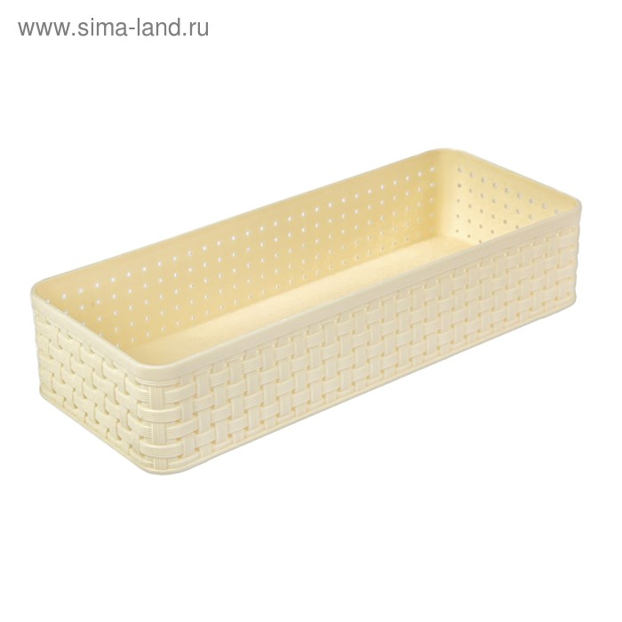 Органайзер для столовых приборов, 24×9,5×5 см, цвет ванильный
Органайзер для столовых приборов, 24×9,5×5 см, цвет ванильный