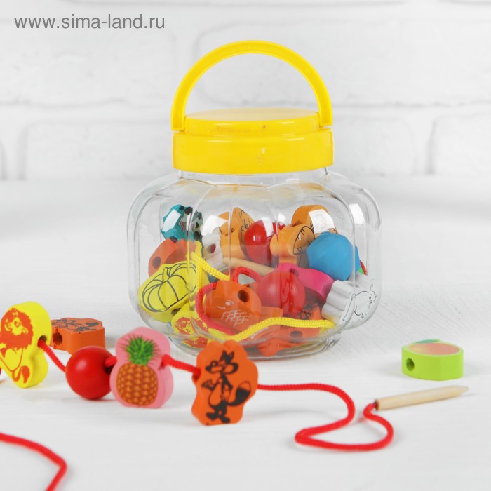 Шнуровка, бусины "Ассорти" в банке 26 шт., МИКС
Шнуровка, бусины "Ассорти" в банке 26 шт., МИКС