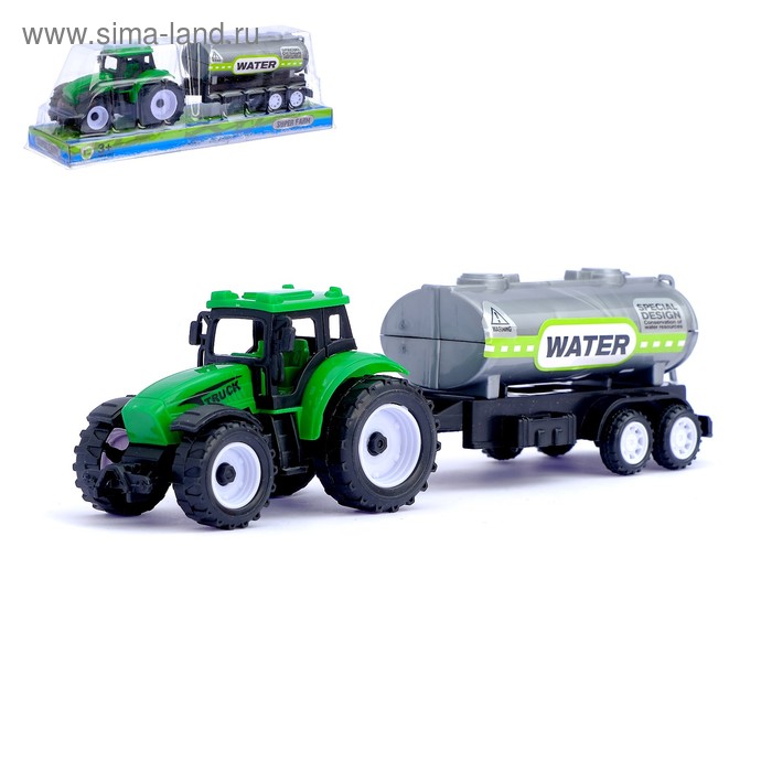 Трактор инерционный «Сельхозтехника», с прицепом, цвета МИКС
Трактор инерционный «Сельхозтехника», с прицепом, цвета МИКС