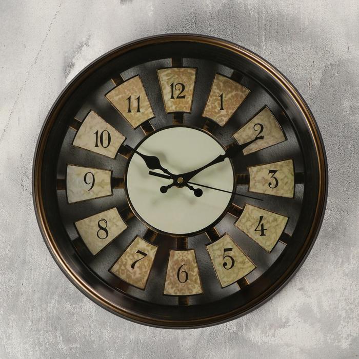 Часы настенные, серия: Интерьер, "Ролла", d=30 см, золотистые
Часы настенные, серия: Интерьер, "Ролла", d=30 см, золотистые