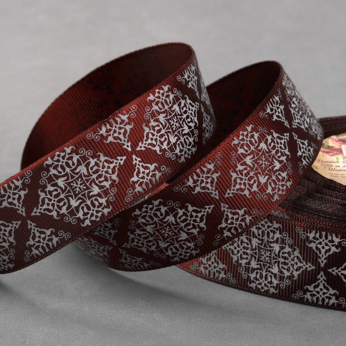 Лента репсовая «Узор», 25 мм, 22 ± 1 м, цвет коричневый №209
Лента репсовая «Узор», 25 мм, 22 ± 1 м, цвет коричневый №209