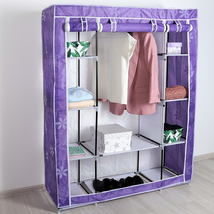 Шкаф для одежды «Сиреневые цветы», 124×43×163 см
Шкаф для одежды «Сиреневые цветы», 124×43×163 см