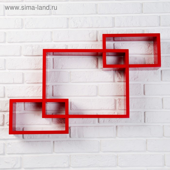 Набор полок 1+2 красные, большая 40*30см, 2 средних 25*15см
Набор полок 1+2 красные, большая 40*30см, 2 средних 25*15см