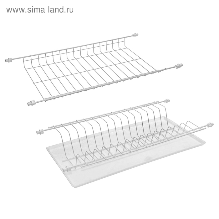 Комплект посудосушителей с поддоном для шкафа 50 см, 46,5×23 см, цвет белый
Комплект посудосушителей с поддоном для шкафа 50 см, 46,5×23 см, цвет белый