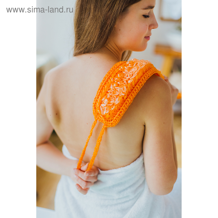 Мочалка банная с ручками одинарная, 34×11 см, цвет МИКС
Мочалка банная с ручками одинарная, 34×11 см, цвет МИКС