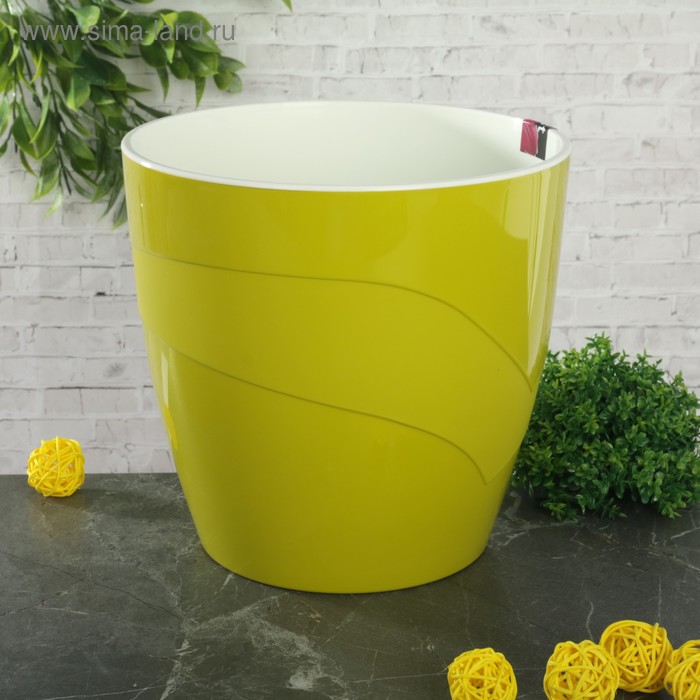 Кашпо для цветов со вставкой «Грация», 4,5 л, цвет фисташковый
Кашпо для цветов со вставкой «Грация», 4,5 л, цвет фисташковый