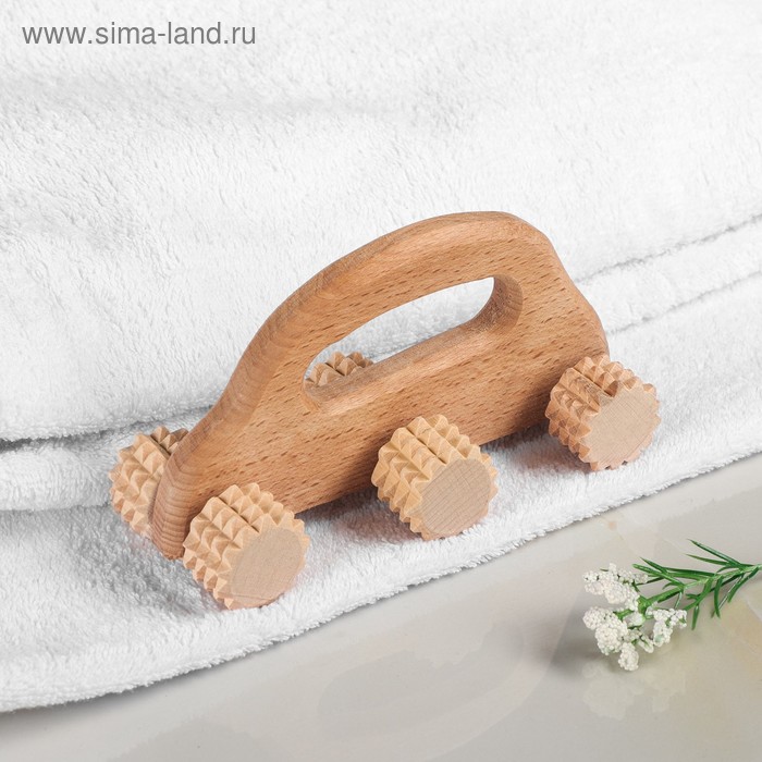 Массажер деревянный "Машинка", 6 роликов, 16 см
Массажер деревянный "Машинка", 6 роликов, 16 см